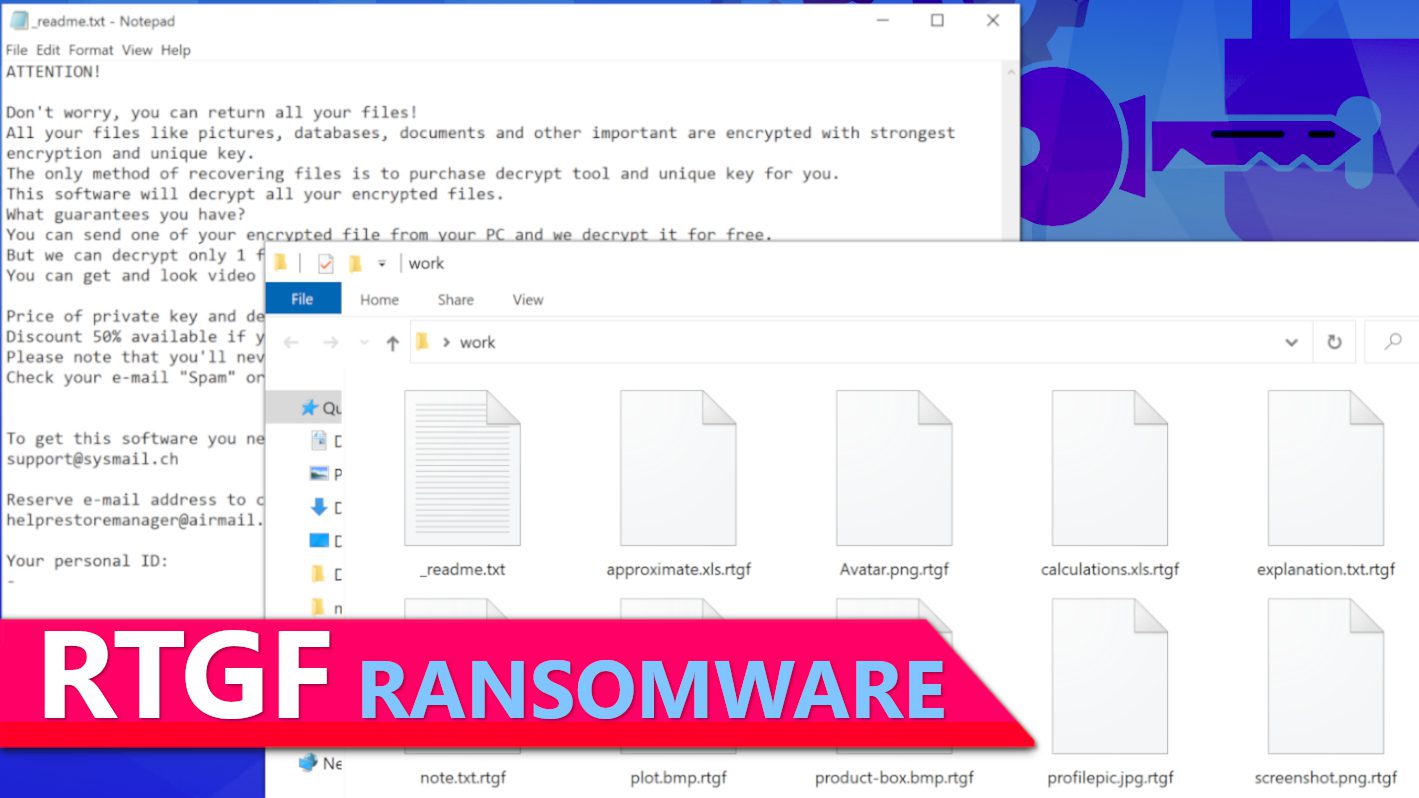 remove RTGF ransomware virus and learn how to decrypt or repair your files (free guide)