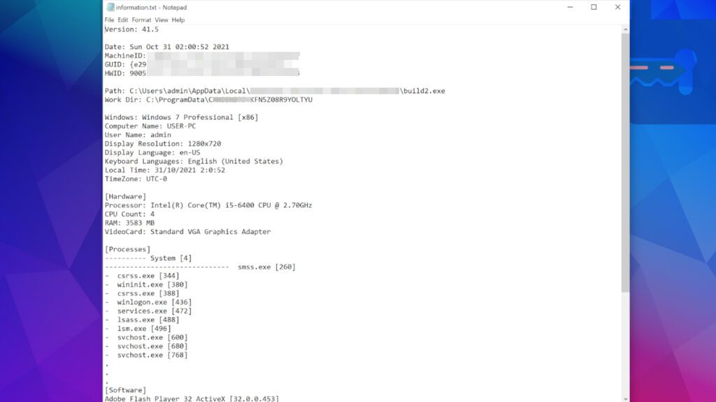 example of information.txt file dropped by PPHG ransomware