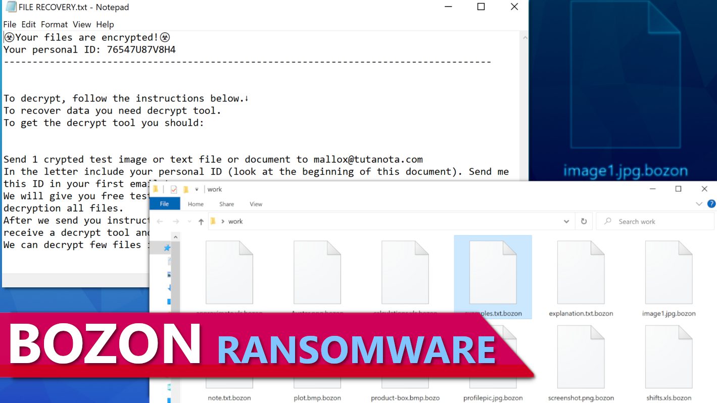 remove BOZON ransomware virus and learn how to recover your files (free guide)