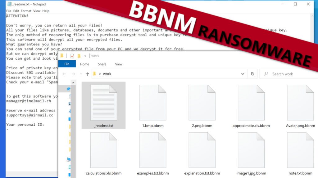 remove BBNM ransomware virus and learn how to decrypt or repair files with .bbnm extension (free guide)