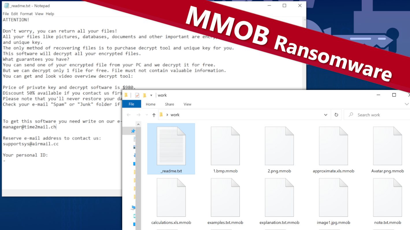 remove MMOB ransomware virus and learn how to decrypt or repair files with .mmob extension (free guide)