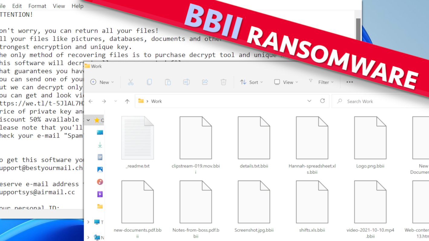 remove BBII ransomware virus and learn how to decrypt or repair files with .bbii extension (free guide)