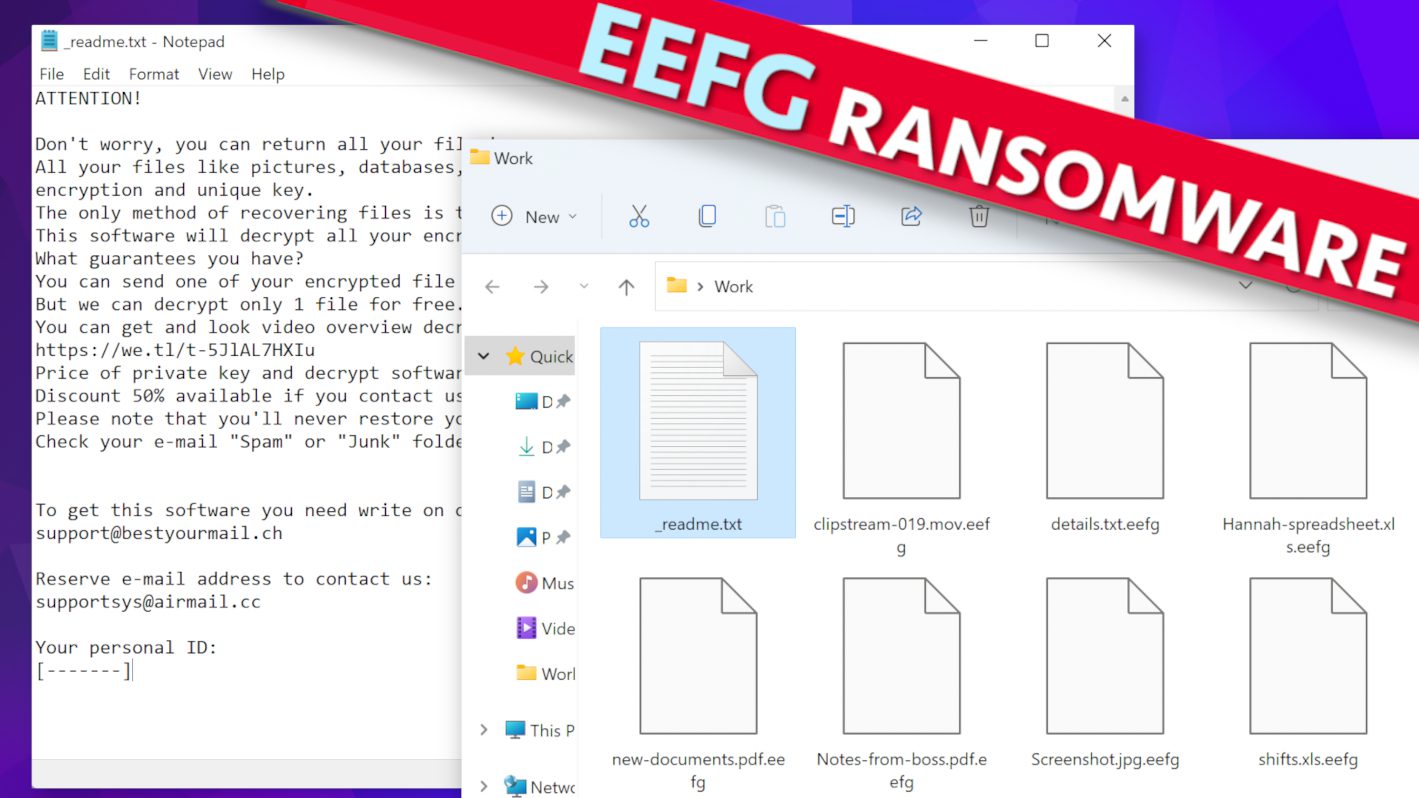 remove EEFG ransomware virus and learn how to decrypt or repair files with .eefg extension (free guide)