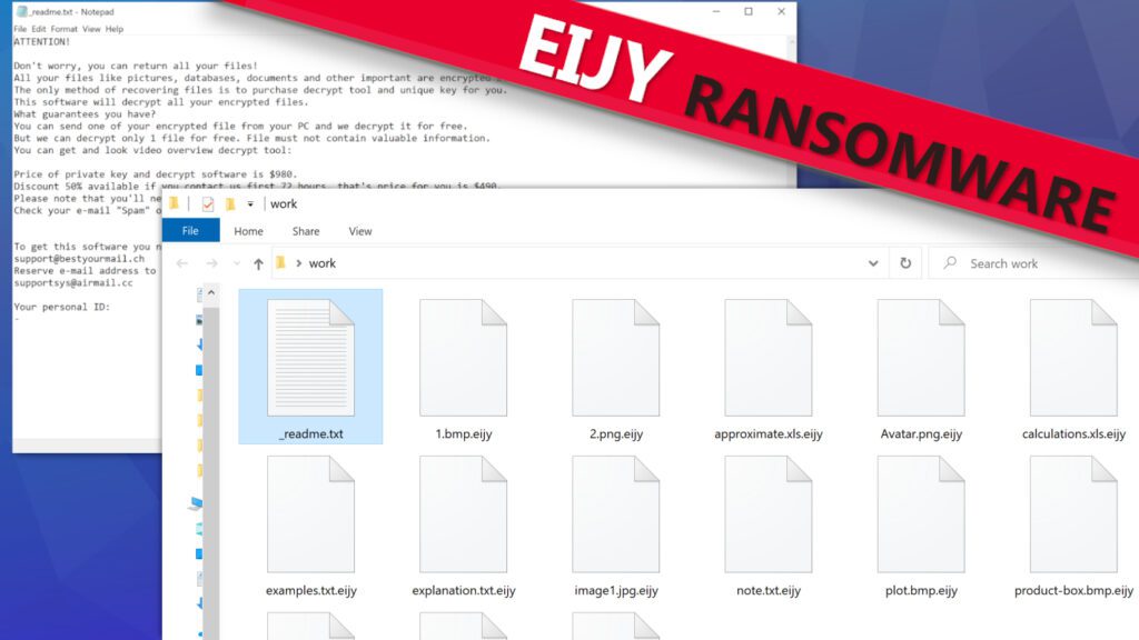 remove EIJY ransomware virus and learn how to decrypt or repair files with .eijy extension (free guide)
