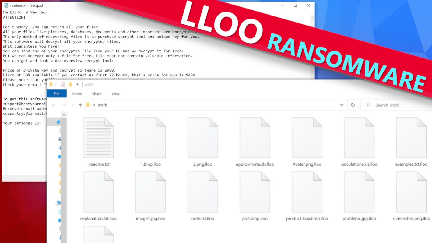 remove LLOO ransomware virus and learn how to decrypt or repair files with .lloo extension (free guide)