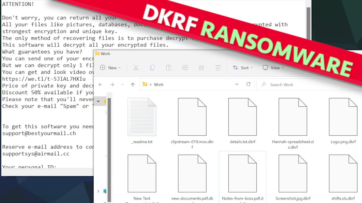 remove DKRF ransomware virus and learn how to decrypt or repair files with .dkrf extension (free guide)