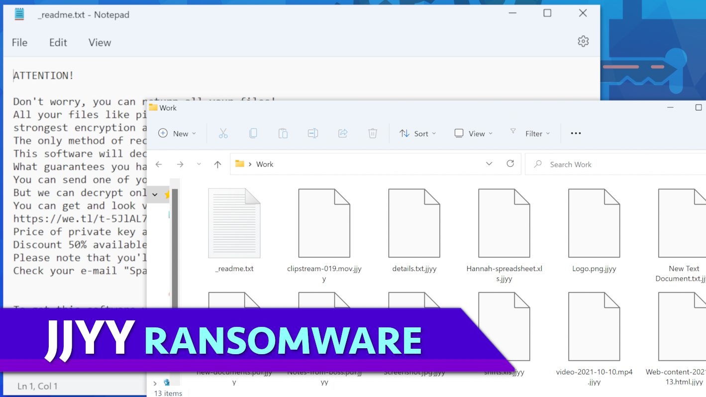 remove JJYY ransomware virus and learn how to decrypt or repair files with .jjyy extension (free guide)