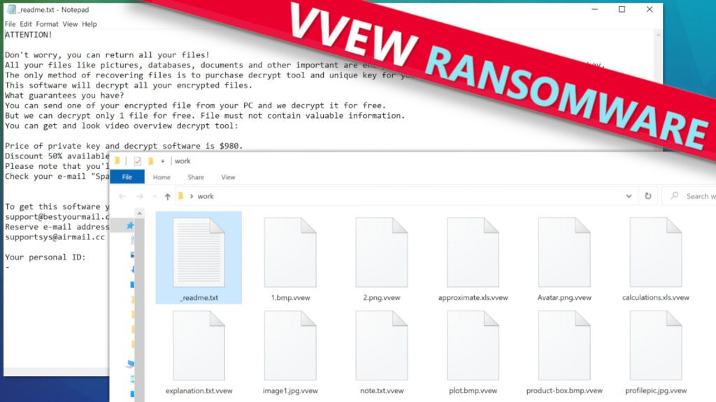 remove VVEW ransomware virus and learn how to decrypt or repair files with .vvew extension (free guide)