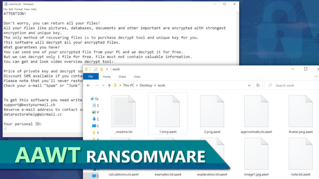 remove AAWT ransomware virus and learn how to decrypt or repair files with .aawt extension (free guide)