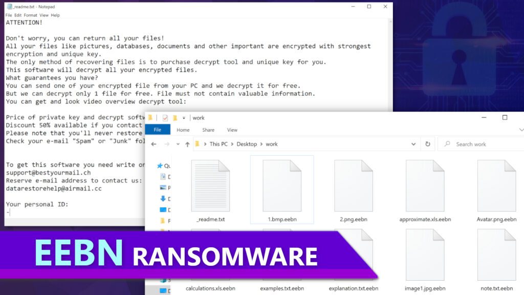 remove EEBN ransomware virus and learn how to decrypt or repair files with .eebn extension (free guide)