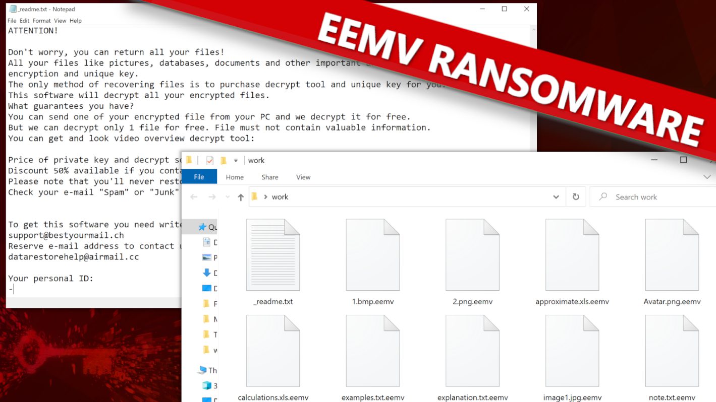 remove EEMV ransomware virus and learn how to decrypt or repair files with .eemv extension (free guide)
