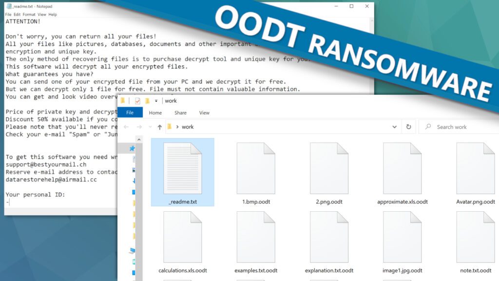 remove OODT ransomware virus and learn how to decrypt or repair files with .oodt extension (free guide)
