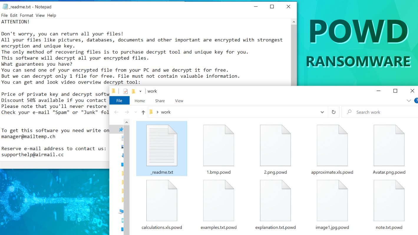 remove POWD ransomware virus and learn how to decrypt or repair files with .powd extension (free guide)