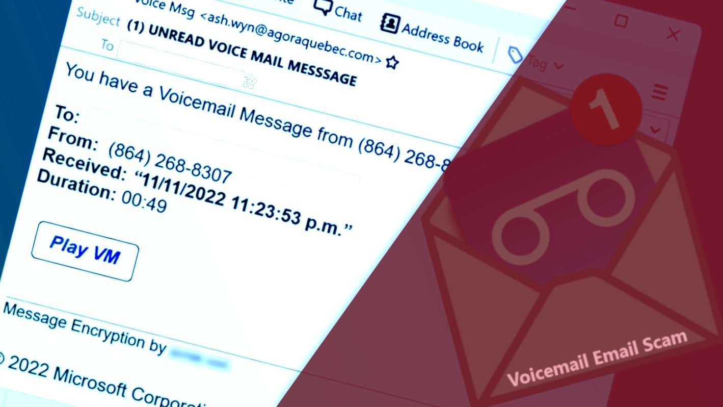 Voicemail Email Scam Explained: Remove malware and restore your privacy