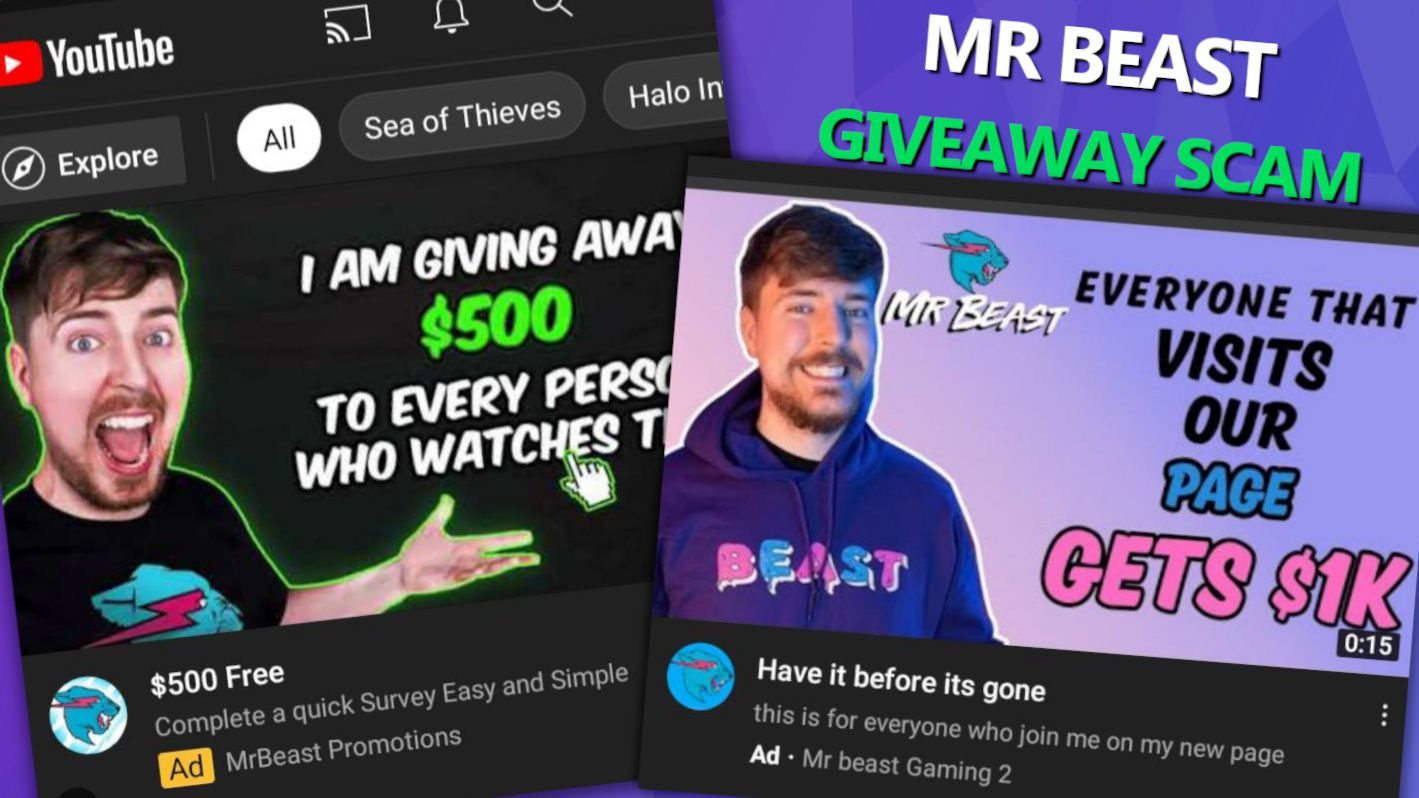 MrBeast Giveaway Scam How to identify it? Geek's Advice