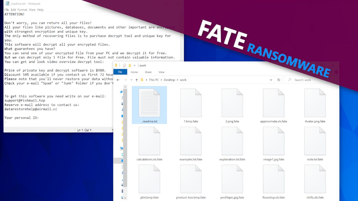 remove FATE ransomware virus and learn how to decrypt or repair files with .fate extension (free guide)