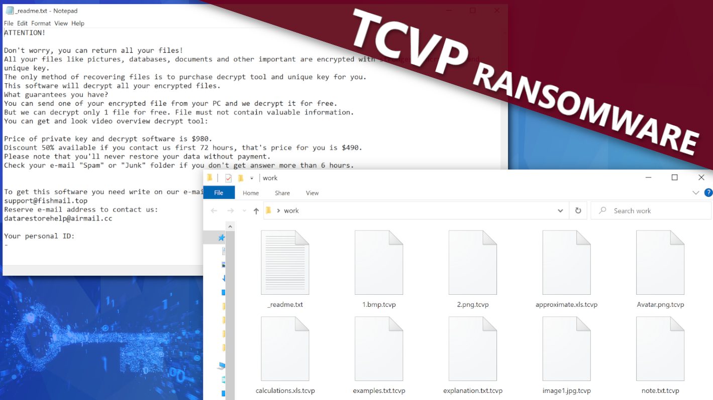 remove TCVP ransomware virus and learn how to decrypt or repair files with .tcvp extension (free guide)