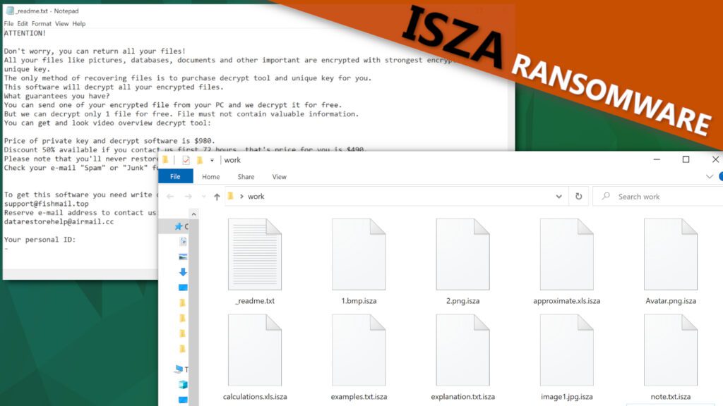 remove ISZA ransomware virus and learn how to decrypt or repair files with .isza extension (free guide)