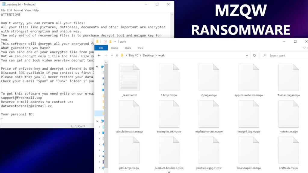 remove MZQW ransomware virus and learn how to decrypt or repair files with .mzqw extension (free guide)
