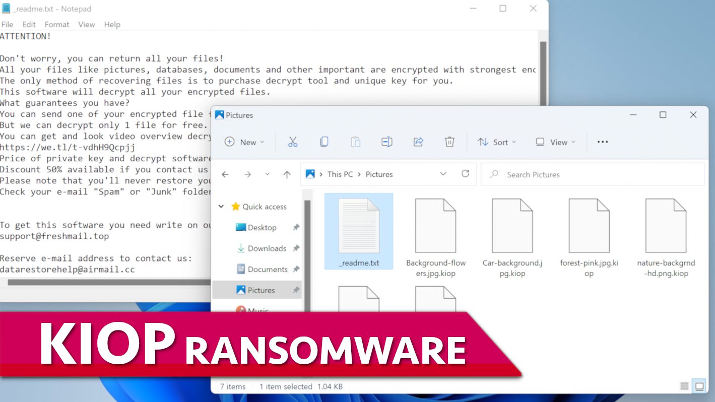 remove KIOP ransomware virus and learn how to decrypt or repair files with .kiop extension (free guide)