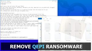 remove QEPI ransomware virus and learn how to decrypt or repair files with .qepi extension (free guide)
