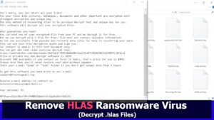 remove HLAS ransomware virus and learn how to decrypt or repair files with .hlas extension (free guide)