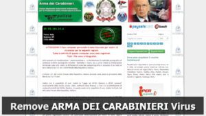 remove ARMA DEI CARABINIERI ransomware (virus removal guide)