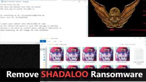 remove Shadaloo ransomware virus (free removal guide)